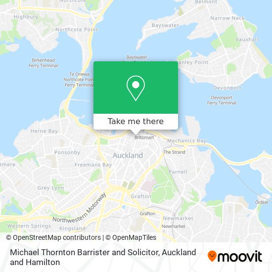 Michael Thornton Barrister and Solicitor map