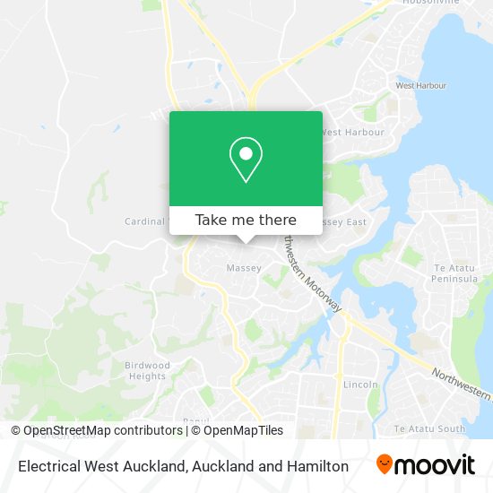 Electrical West Auckland map