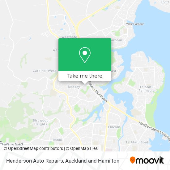 Henderson Auto Repairs map