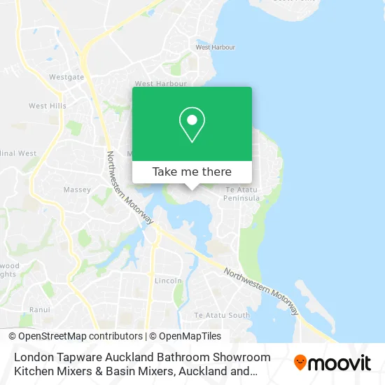 London Tapware Auckland Bathroom Showroom Kitchen Mixers & Basin Mixers map