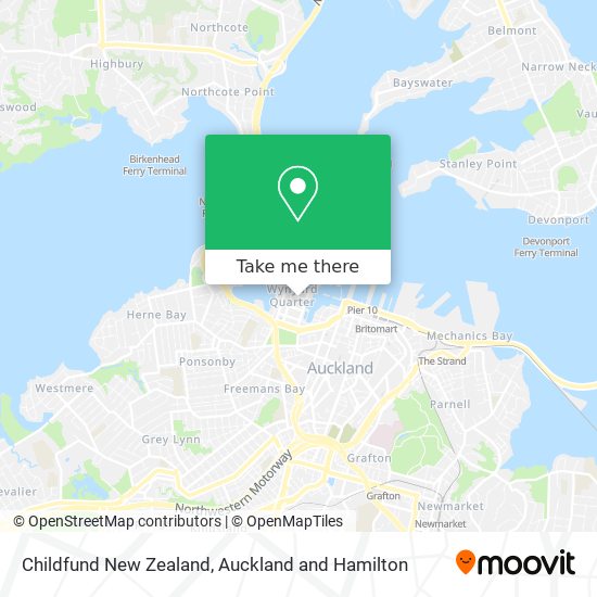Childfund New Zealand map