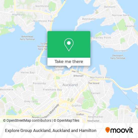 Explore Group Auckland map