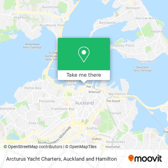 Arcturus Yacht Charters map