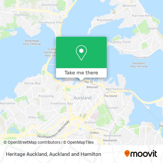 Heritage Auckland map