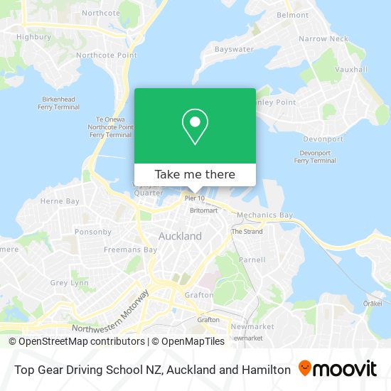 Top Gear Driving School NZ map