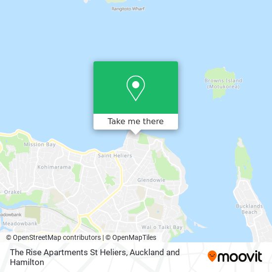 The Rise Apartments St Heliers map