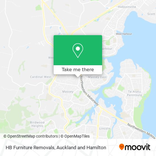 HB Furniture Removals map