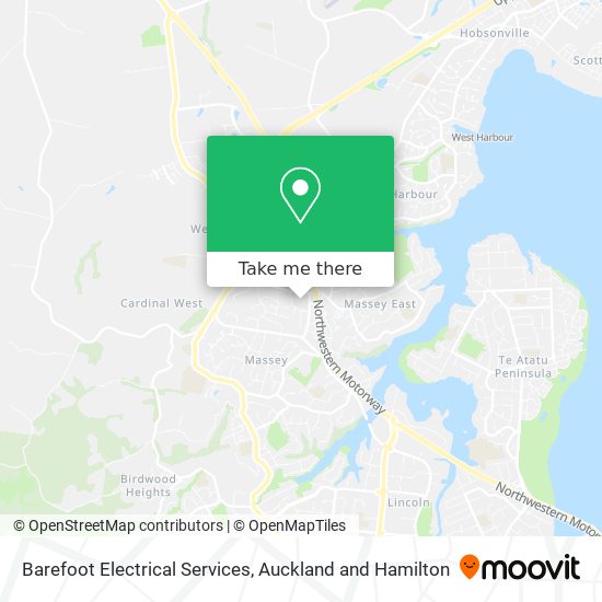 Barefoot Electrical Services map