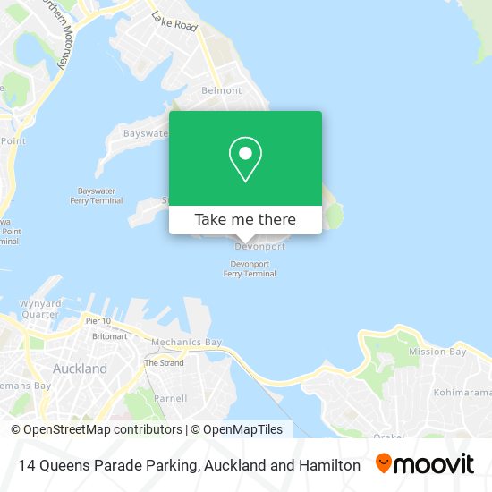 14 Queens Parade Parking map