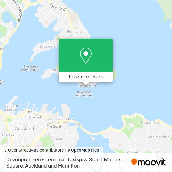 Devonport Ferry Terminal Taxispsv Stand Marine Square map