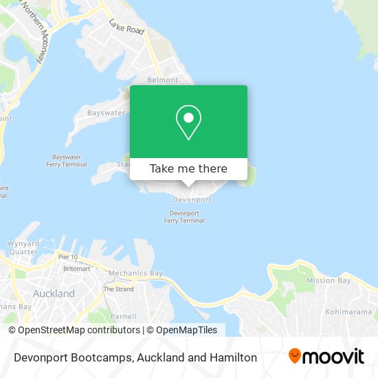 Devonport Bootcamps地图