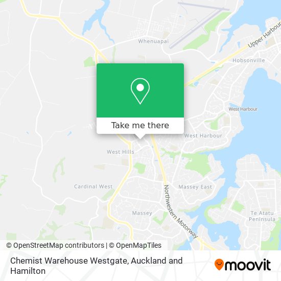 Chemist Warehouse Westgate map