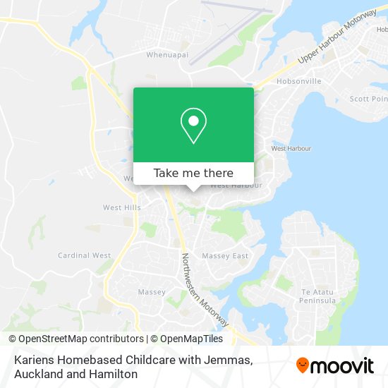 Kariens Homebased Childcare with Jemmas map
