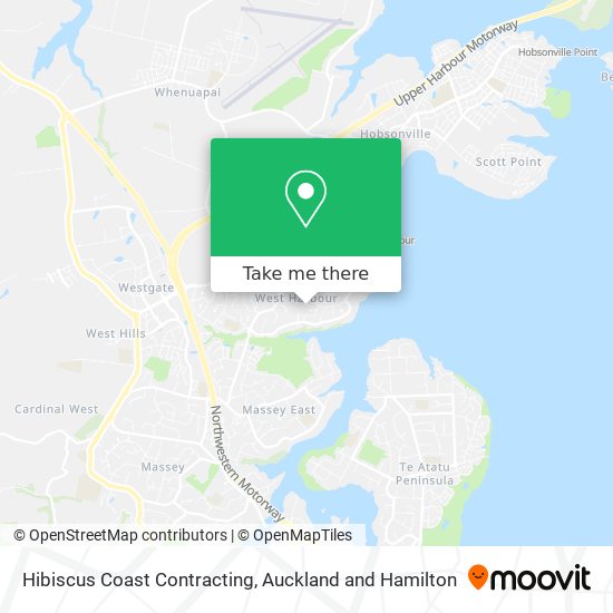 Hibiscus Coast Contracting map