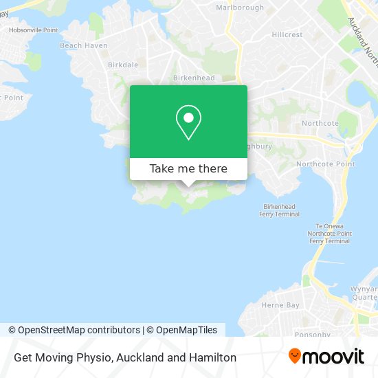 Get Moving Physio map