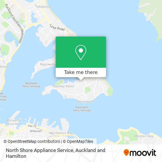 North Shore Appliance Service map