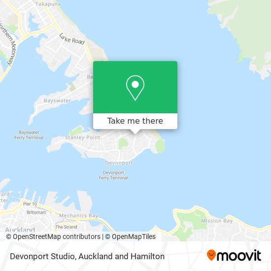 Devonport Studio map