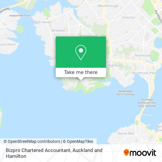 Bizpro Chartered Accountant map