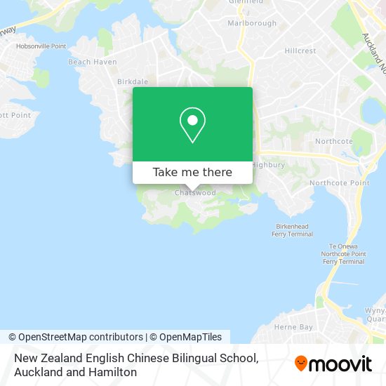 New Zealand English Chinese Bilingual School map