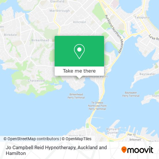 Jo Campbell Reid Hypnotherapy map