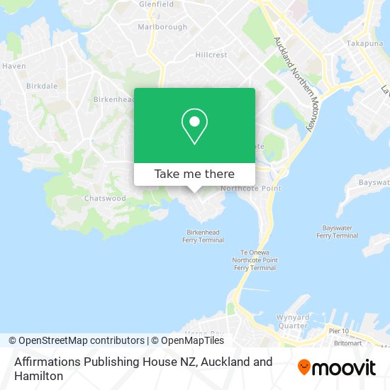 Affirmations Publishing House NZ map