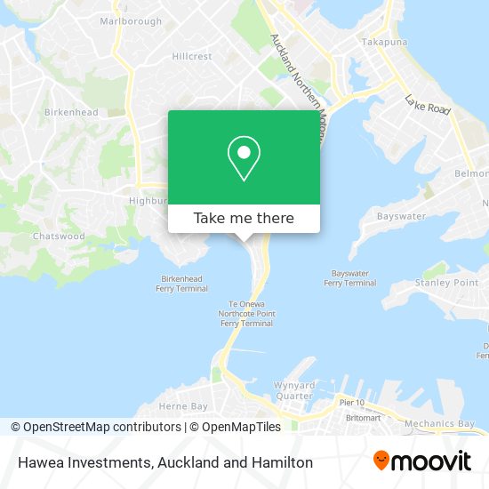 Hawea Investments map
