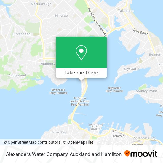 Alexanders Water Company map