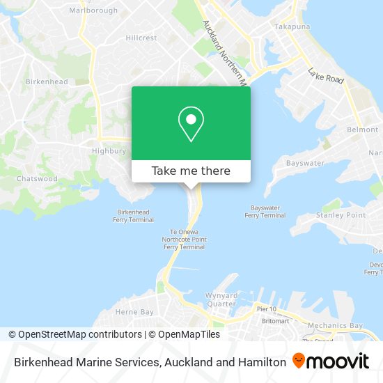 Birkenhead Marine Services map