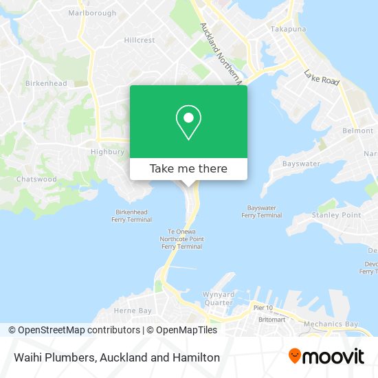 Waihi Plumbers map