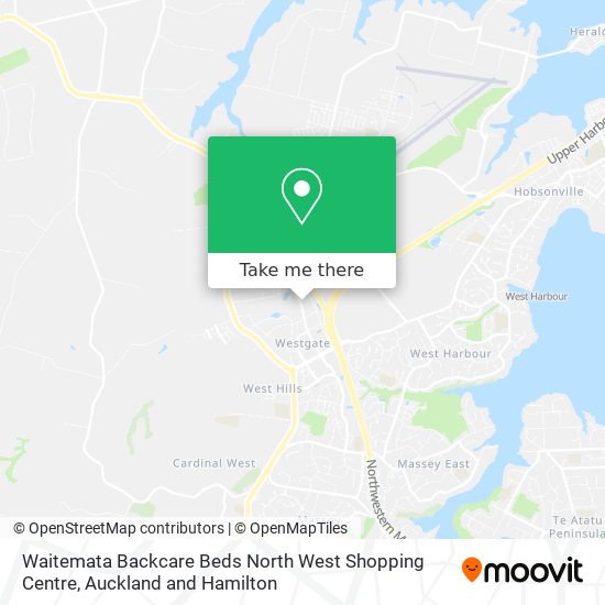 Waitemata Backcare Beds North West Shopping Centre地图