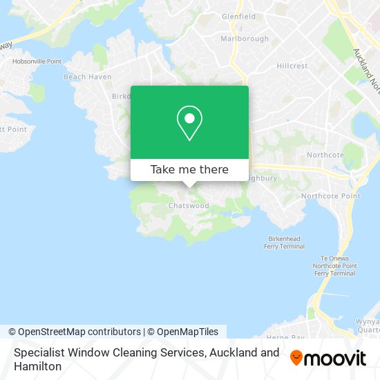 Specialist Window Cleaning Services map
