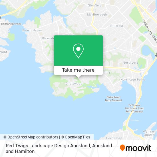 Red Twigs Landscape Design Auckland map
