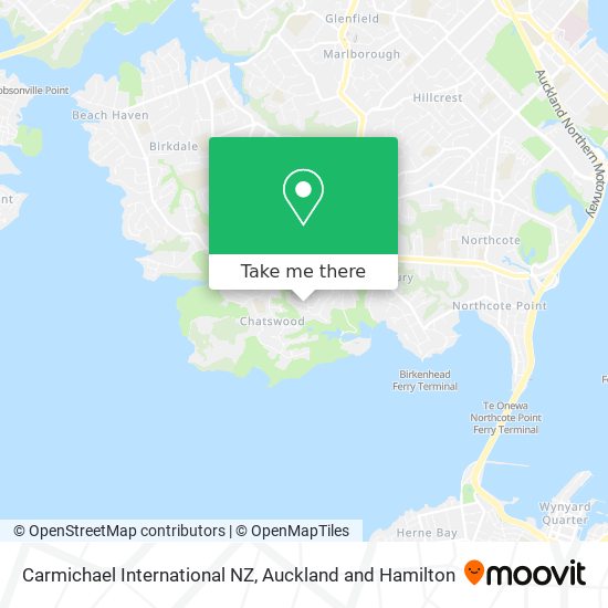 Carmichael International NZ map