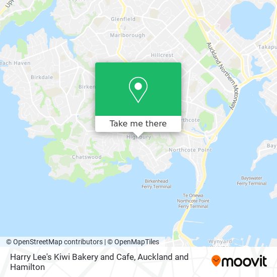 Harry Lee's Kiwi Bakery and Cafe map