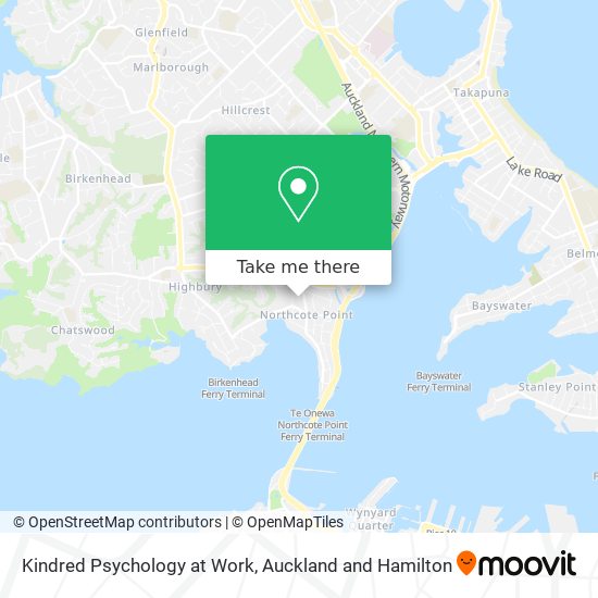 Kindred Psychology at Work map