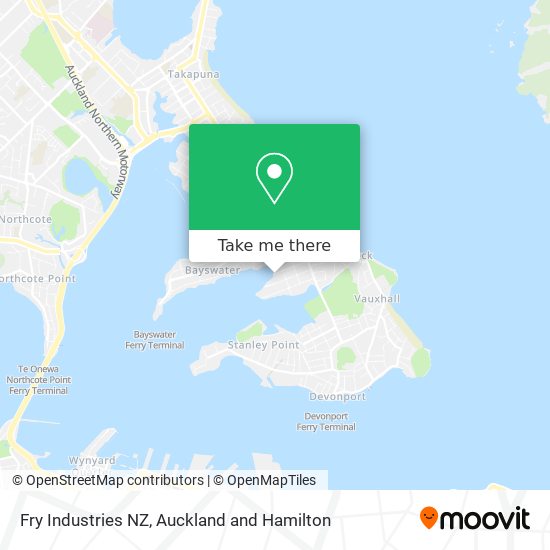 Fry Industries NZ map