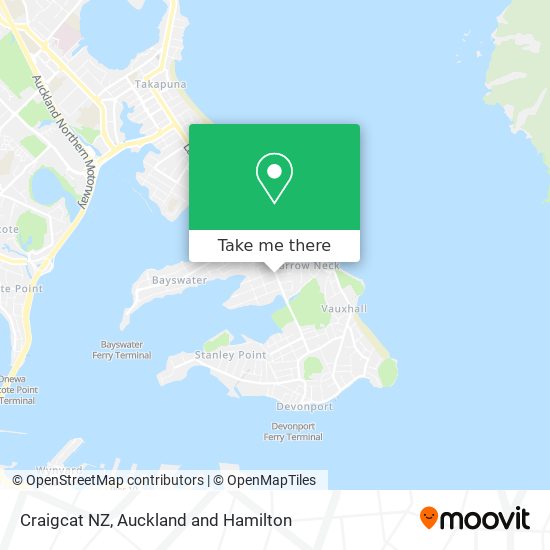 Craigcat NZ map