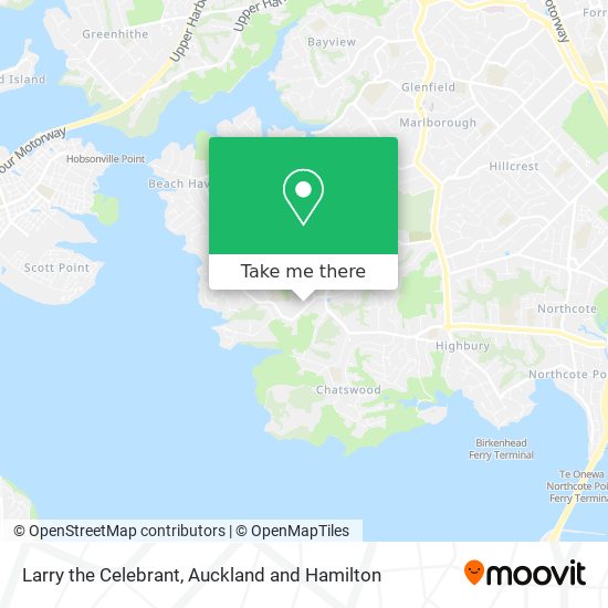 Larry the Celebrant map