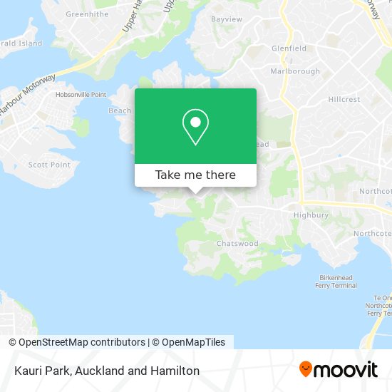 Kauri Park map