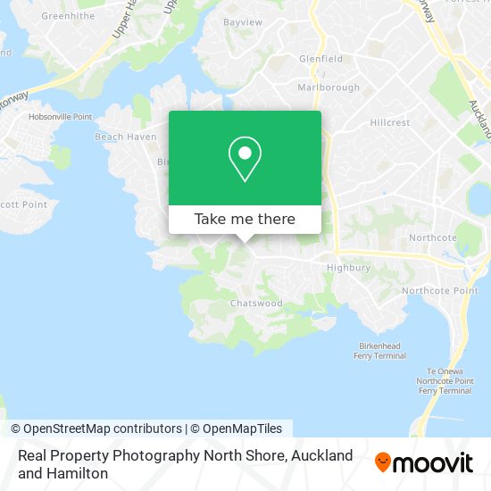 Real Property Photography North Shore map
