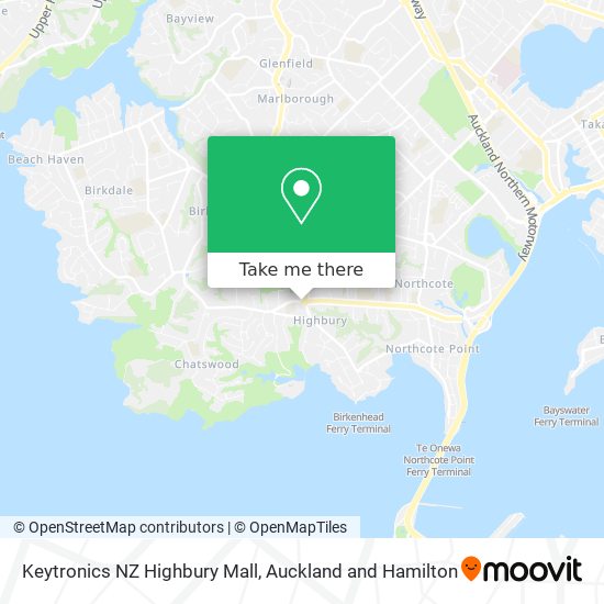 Keytronics NZ Highbury Mall map