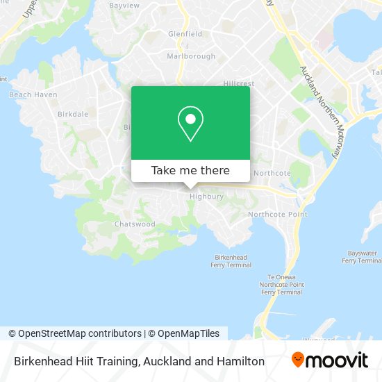 Birkenhead Hiit Training map