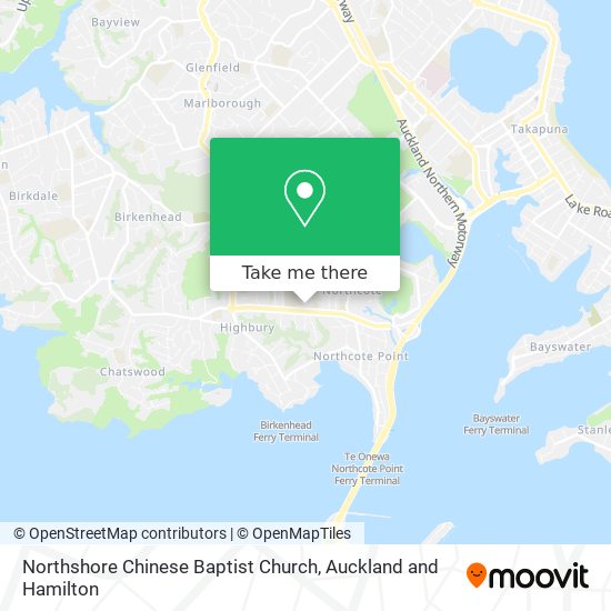 Northshore Chinese Baptist Church map