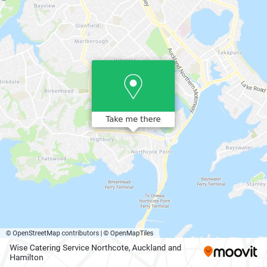 Wise Catering Service Northcote map