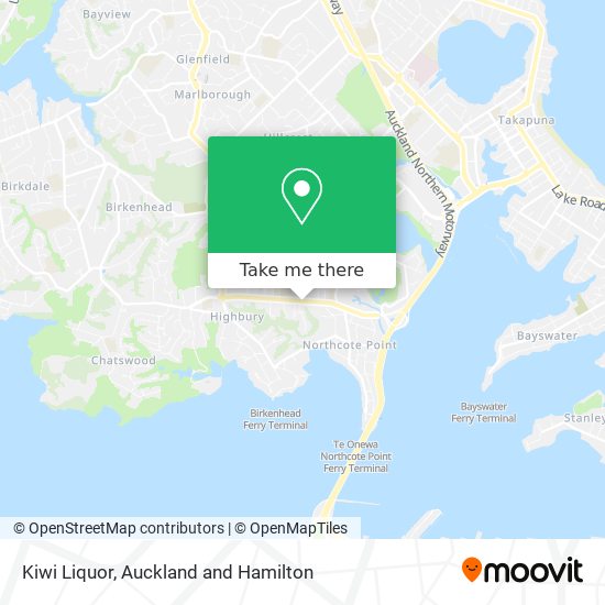 Kiwi Liquor map