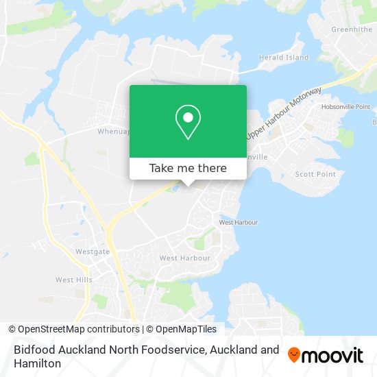 Bidfood Auckland North Foodservice map