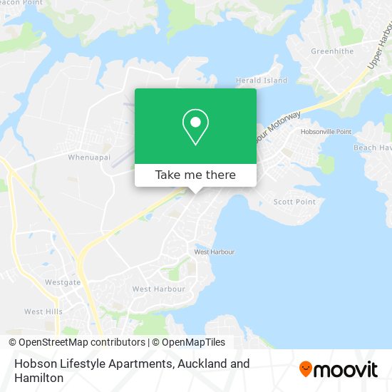 Hobson Lifestyle Apartments map