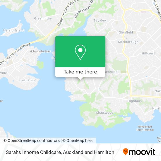 Sarahs Inhome Childcare map