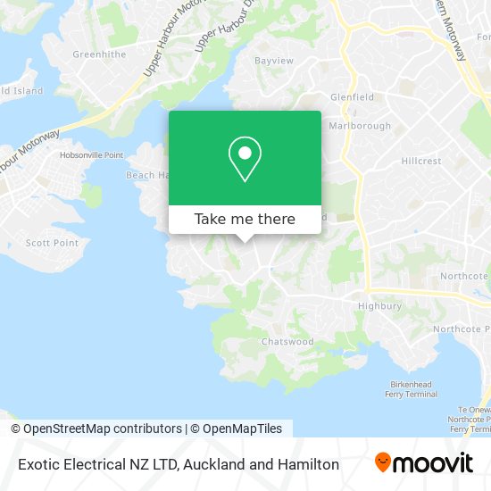 Exotic Electrical NZ LTD map