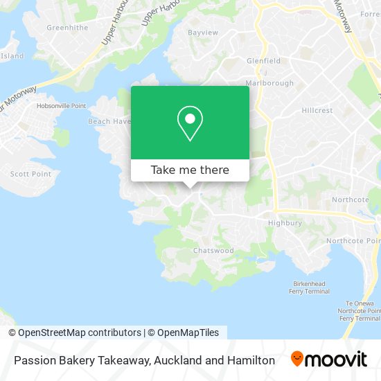 Passion Bakery Takeaway map